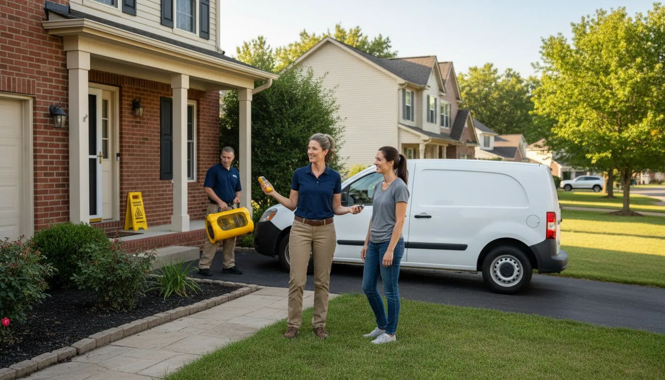Residential water damage restoration in Leck Kill, PA